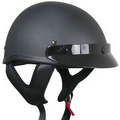 Outlaw Flat Black Half Motorcycle Helmet